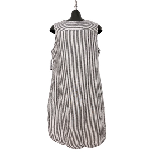 NWT Women's Woven Notch Neck Shift Lined Dress Size 12-14 - Picture 4 of 8